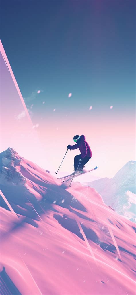 Skiing Down The Mountain Wallpaper Skiing Wallpaper For Iphone