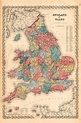 Old map of England by Joseph Colton - Art Source International