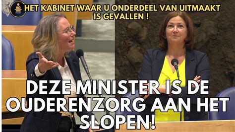 Fleur Agema Pvv Schandalig Deze Minister Sloopt De Ouderenzorg In