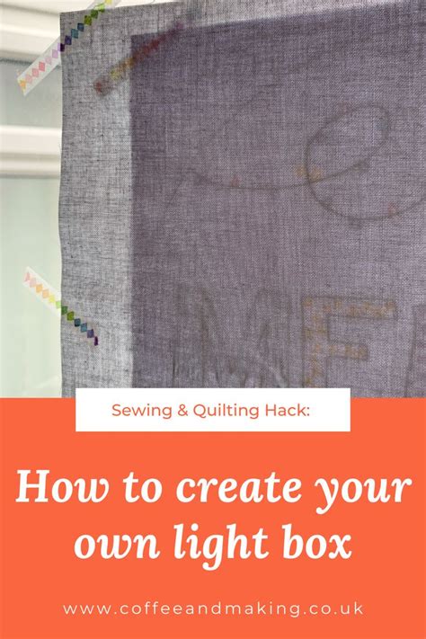 Sewing & Quilting Hack | How to create your own light box | Quilting