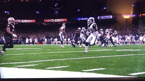 Pass interference Saints vs RAMS slow motion  YouTube