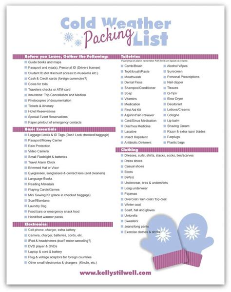 Tips For Vacation Packing And Free Printable Vacation Packing Lists