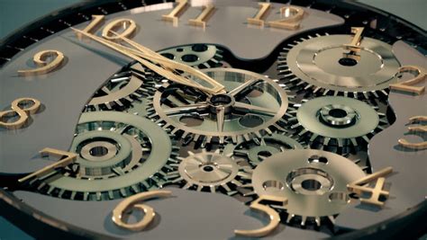 Clock Gear Set Movement Stock Footage Video 100 Royalty Free