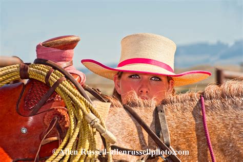 Cowgirl Tara Mathews At Wilsall Ranch Rodeo In Montana Allen Russell Photography