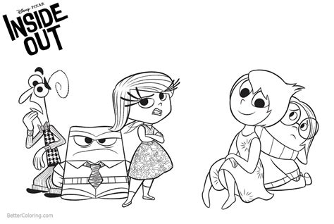 Between the colors, cast, & the messages, this is a great movie for the whole family. Characters from Inside Out Coloring Pages - Free Printable ...