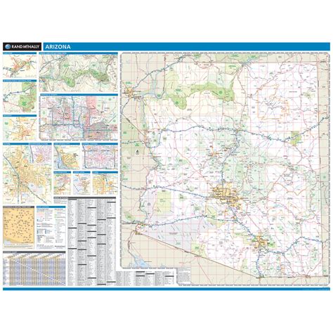 Rand Mcnally Arizona State Wall Map