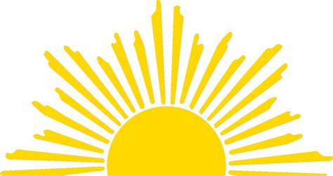 Download Transparent Sun Graphic Png Rising Sun Half Sun Clipart Png