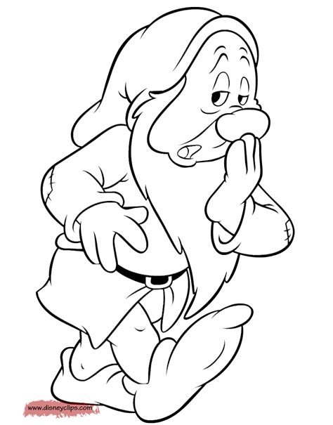 Snow White And The Seven Dwarfs Coloring Pages 3 Disneys World Of