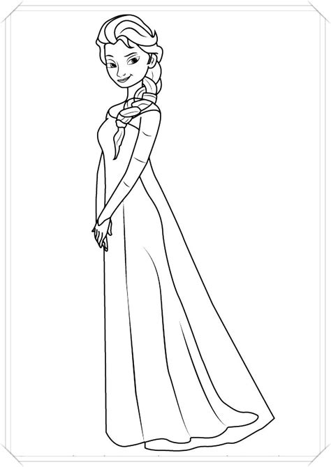 Elsa De Frozen Un Dibujo Para Colorear A Disney Frozen Princess Draw