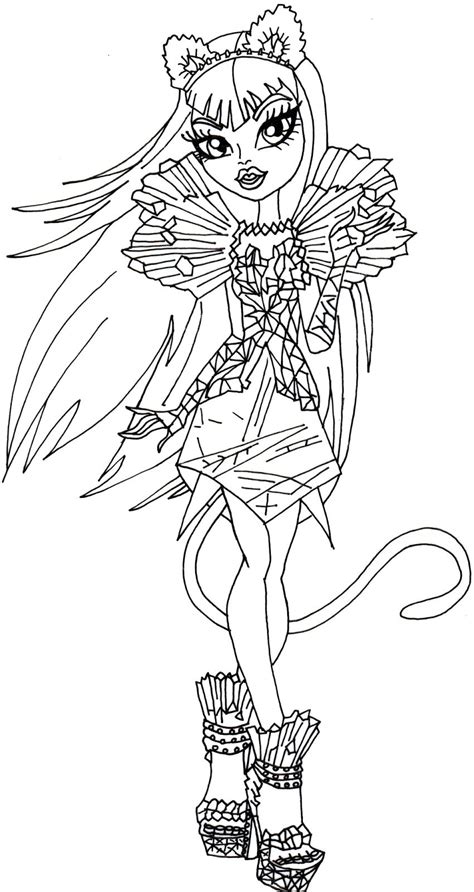 Monster High Coloring Pages Pdf at GetDrawings | Free download