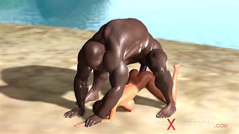 3dxpassion Sexy Ebony Gets Fucked By A Black Guy On The Savage Island