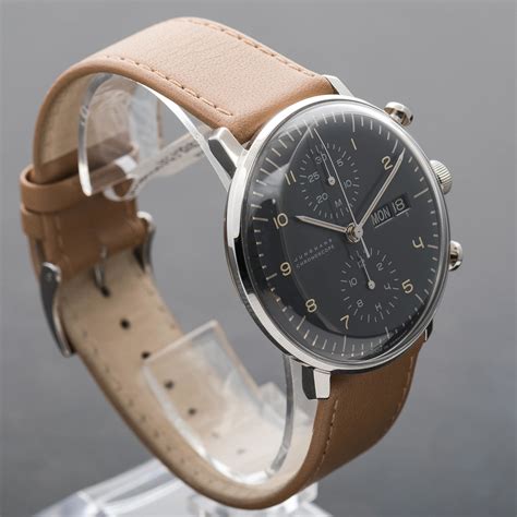 Junghans Max Bill Automatic Chronoscope Chronograph Day Date Grey 027