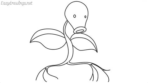 How To Draw A Bellsprout Step By Step For Beginners Drawings Easy