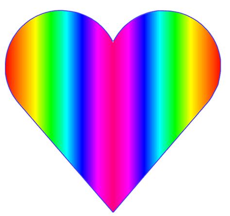 Rainbow Love Hearts Clipart Best