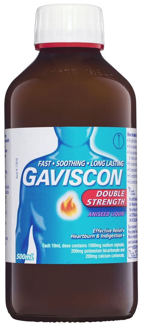 Gaviscon Double Strength Liquid Heartburn And Indigestion Relief 500ml Galluzzo S Chemist