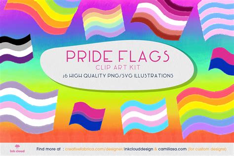 Lgbtq Flag Clipart Pride Month Rainbow Illustration Design 678408 Sublimation Design Bundles