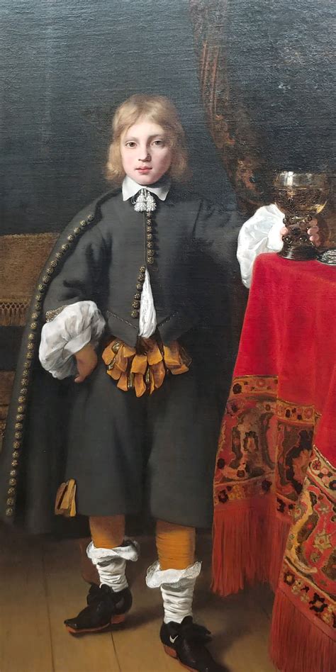 The Shoes On The Guy In This Old Painting Have A Mark That Looks Like