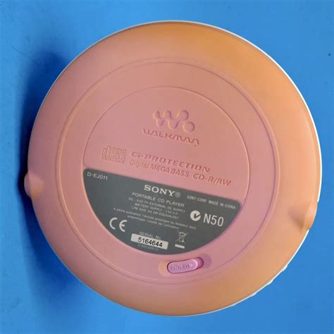 Sony Cd Walkman Model D Ej011 Pink Full Working Order Well Used Rare