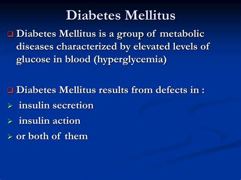 Ppt Insulin Glucagon And Diabetes Mellitus Powerpoint Presentation 8b1