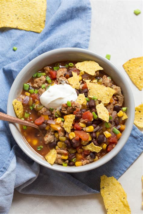 Turkey Taco Soup Quick And Easy Dinner One Pot Meals