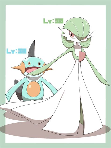 Gardevoir And Marshtomp Pokemon Drawn By Shabana May Danbooru