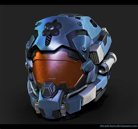 Halo 5 Inspried Helmet 02 By Zbrush Hero On Deviantart