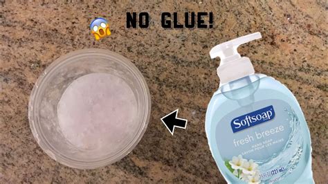 How To Make Slime With Only Softsoap😱 Youtube
