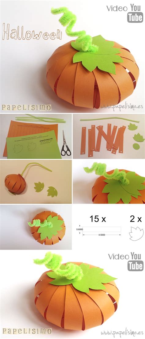 Calabaza De Papel Halloween Papelisimo