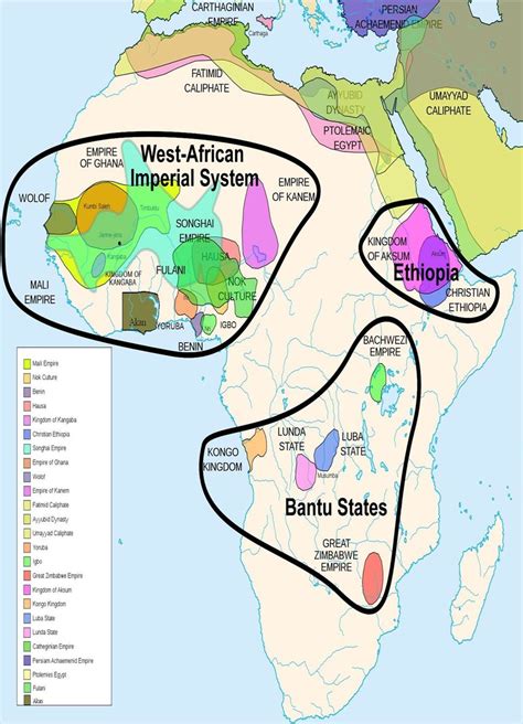 Africa Pre Colonialism Map
