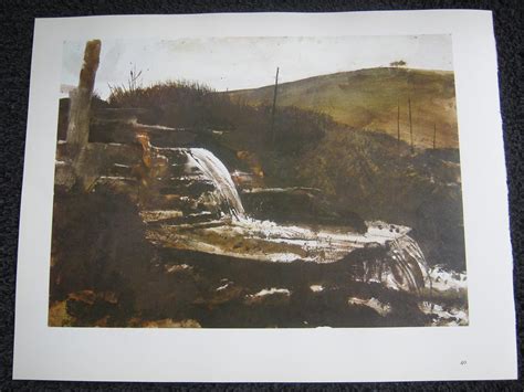 The Spillway From The Farm Pond By Andrew Wyeth From His Book Wyeth At