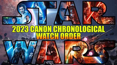 All Star Wars Canon Movies Shows And Video Games In Chronological Order