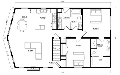 Modular Homes Open Floor Plans Floor Open Homes Modular Plans Ranch