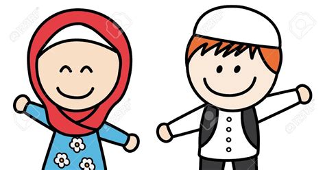 10 Ide Gambar Anak Laki Dan Perempuan Kartun Muslim Soho Blogs