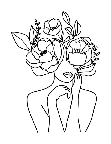 Beautiful Flower Coloring Pages For Girls