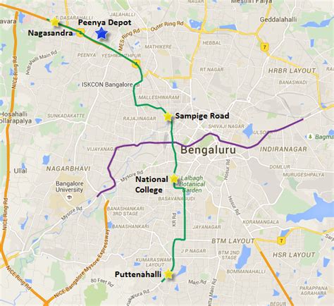 bangalore metro route map