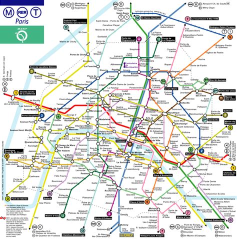 Le réseau du métropolitain couvre toute la ville. plan-metro-paris-ratp - Holala