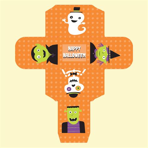 Make A Cute Halloween Gift Box With Our Free Printable Template Box