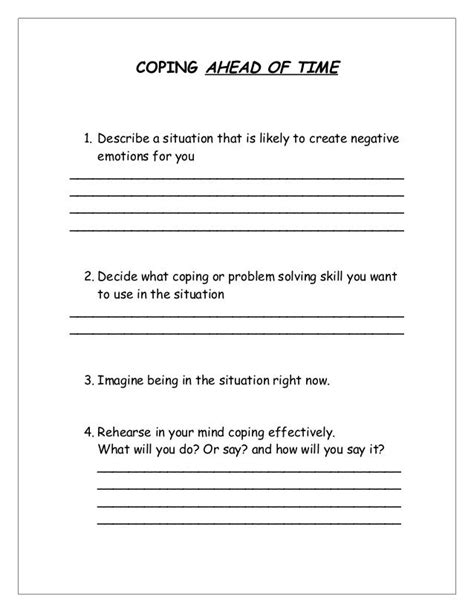 Therapy Worksheets Counseling Worksheets Psychoeducation