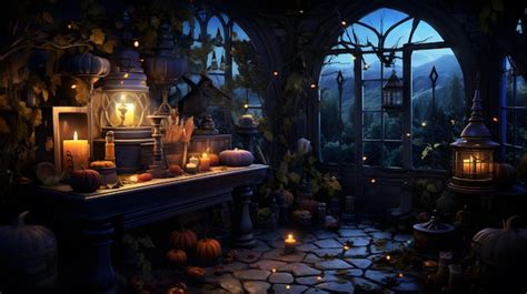 Premium Ai Image Mystical Halloween Horizons Of Captivating Spooky