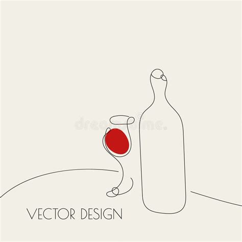 Glass Of Red Wine Stock Vector Illustration Of Graphic 238698557