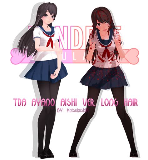 Mmd Tda Ayano Aishi Ver Long Hair Download By Xutsukushix