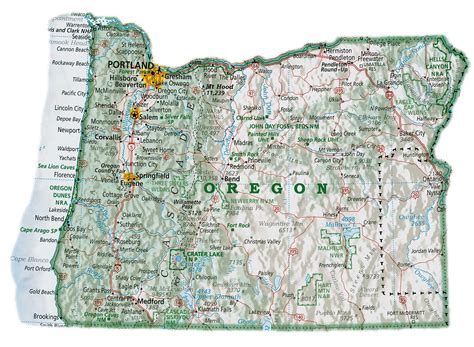 Map Of Oregon By David Imus Roregon