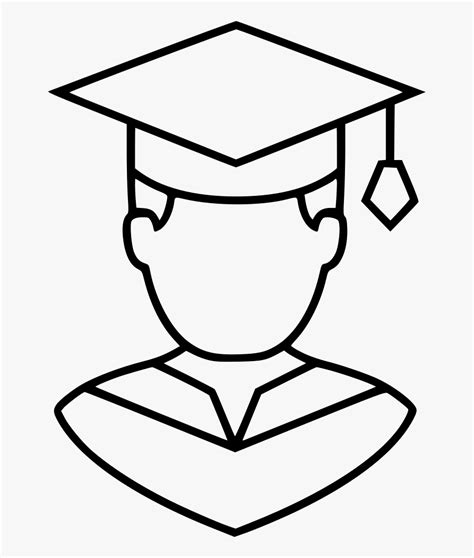 1 drawing a graduation cap from above. Transparent Graduating Clipart - Boy Graduation Drawing ...