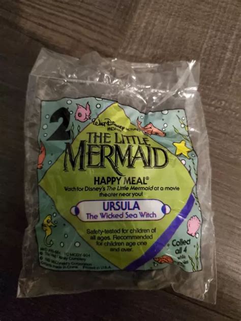 1989 Disneys Little Mermaid Mcdonalds Happy Meal Toy Ursula 2 999 Picclick