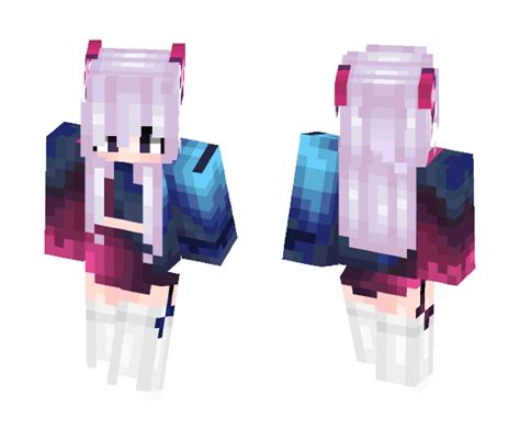 Download Pink Haired Wolf Girl Minecraft Skin For Free