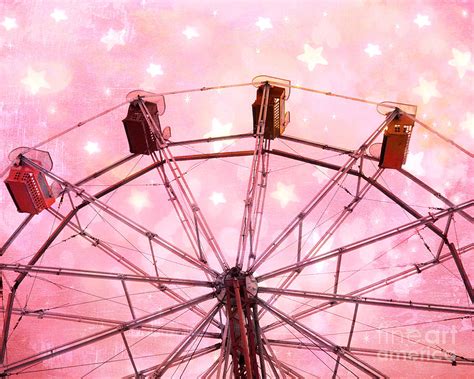 Dreamy Carnival Ferris Wheel Stars Ferris Wheel Pink And White