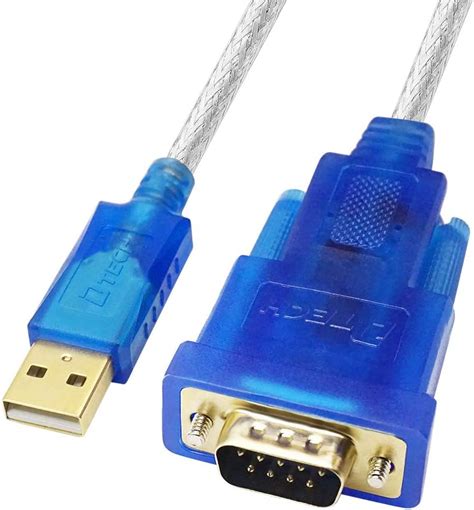 Amazon Com Dtech Usb To Serial Adapter Cable With Rs Db Male Port