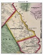 Somersworth, New Hampshire 1856 Old Town Map Custom Print - Strafford ...
