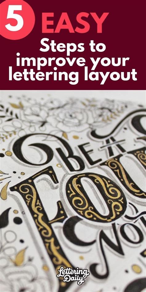 The Title For 5 Easy Steps To Improve Your Lettering Layout With Gold