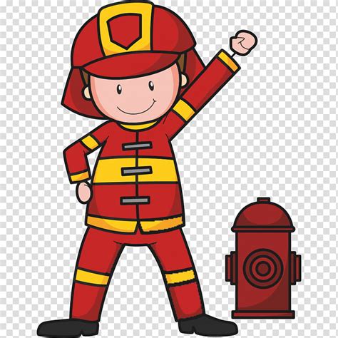 Firefighter Uniform Firefighters Helmet Cartoon Construction Worker